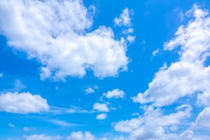 azure sky or sky blue and clouds on daytime of sunlight